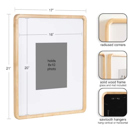 Kate and Laurel 16" x 20" Inglewood Picture Frames with 8" x 10" Mat